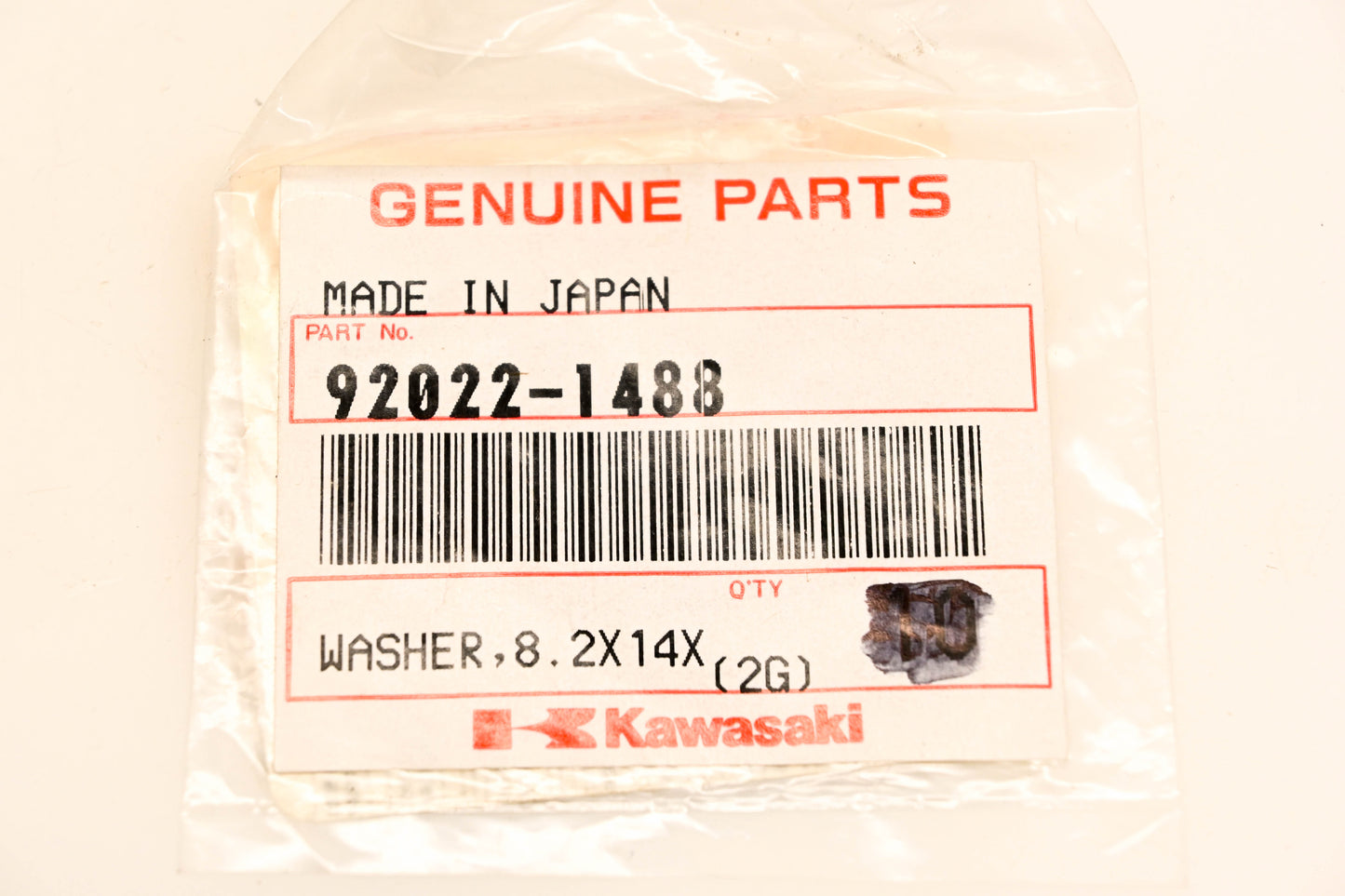 New OEM Kawasaki 92022-1488 Washer NOS