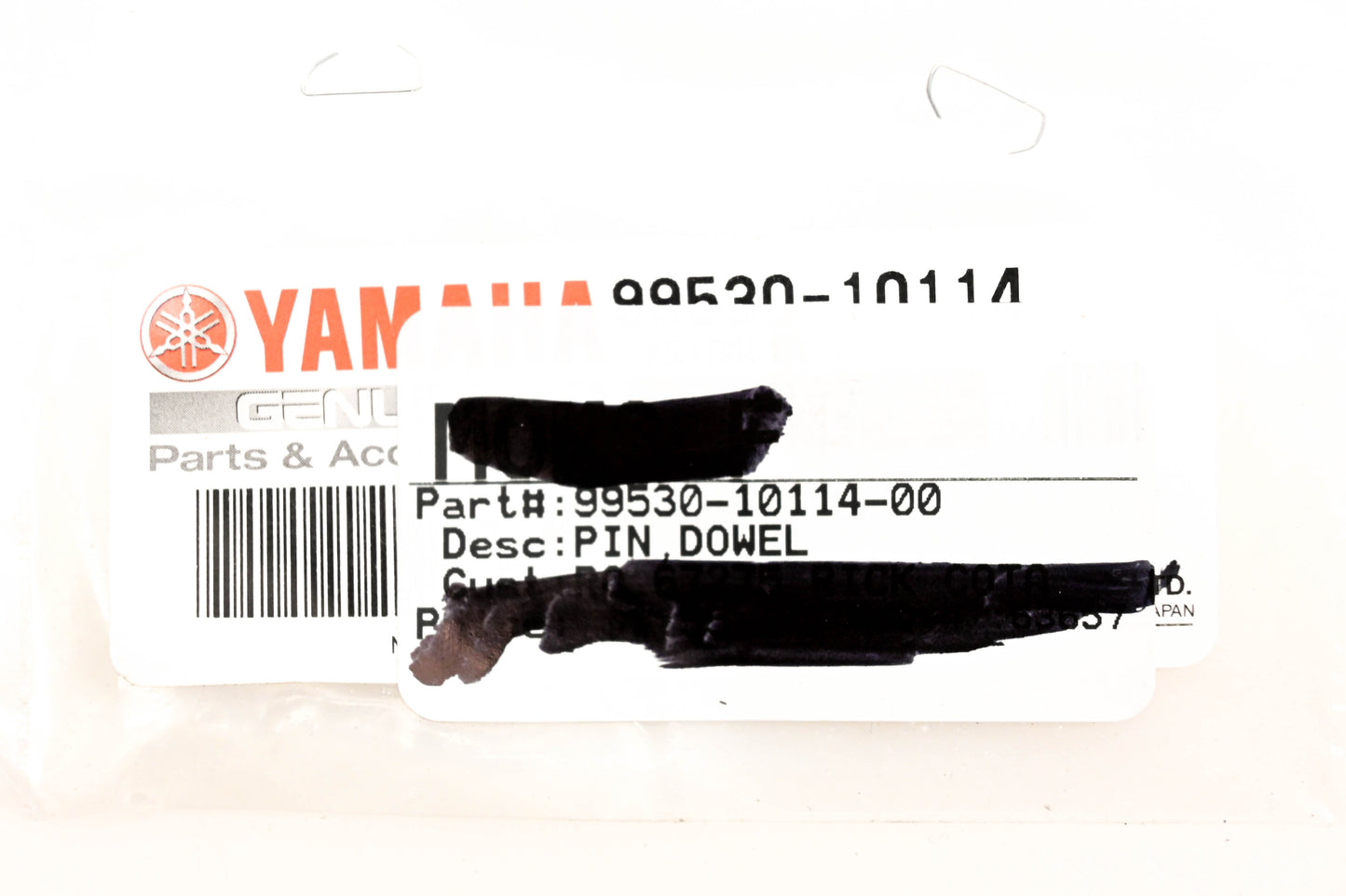 New OEM Yamaha 99530-10114-00 Clutch Cover Dowel Pin NOS