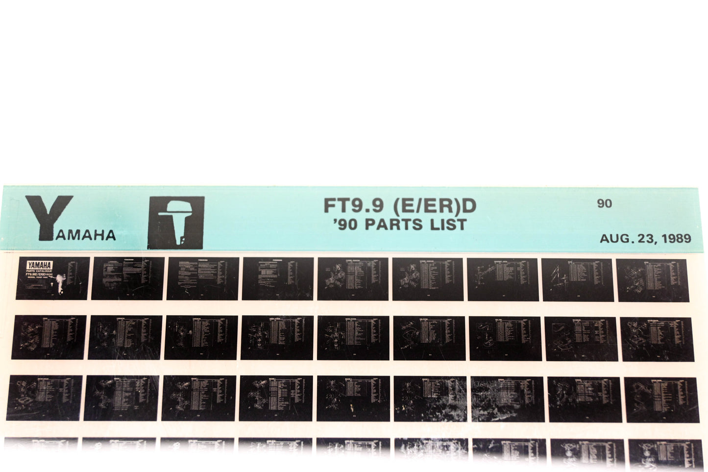 OEM Yamaha LB018-67 1990FT9.9 (E/ER)D Parts List Microfiche