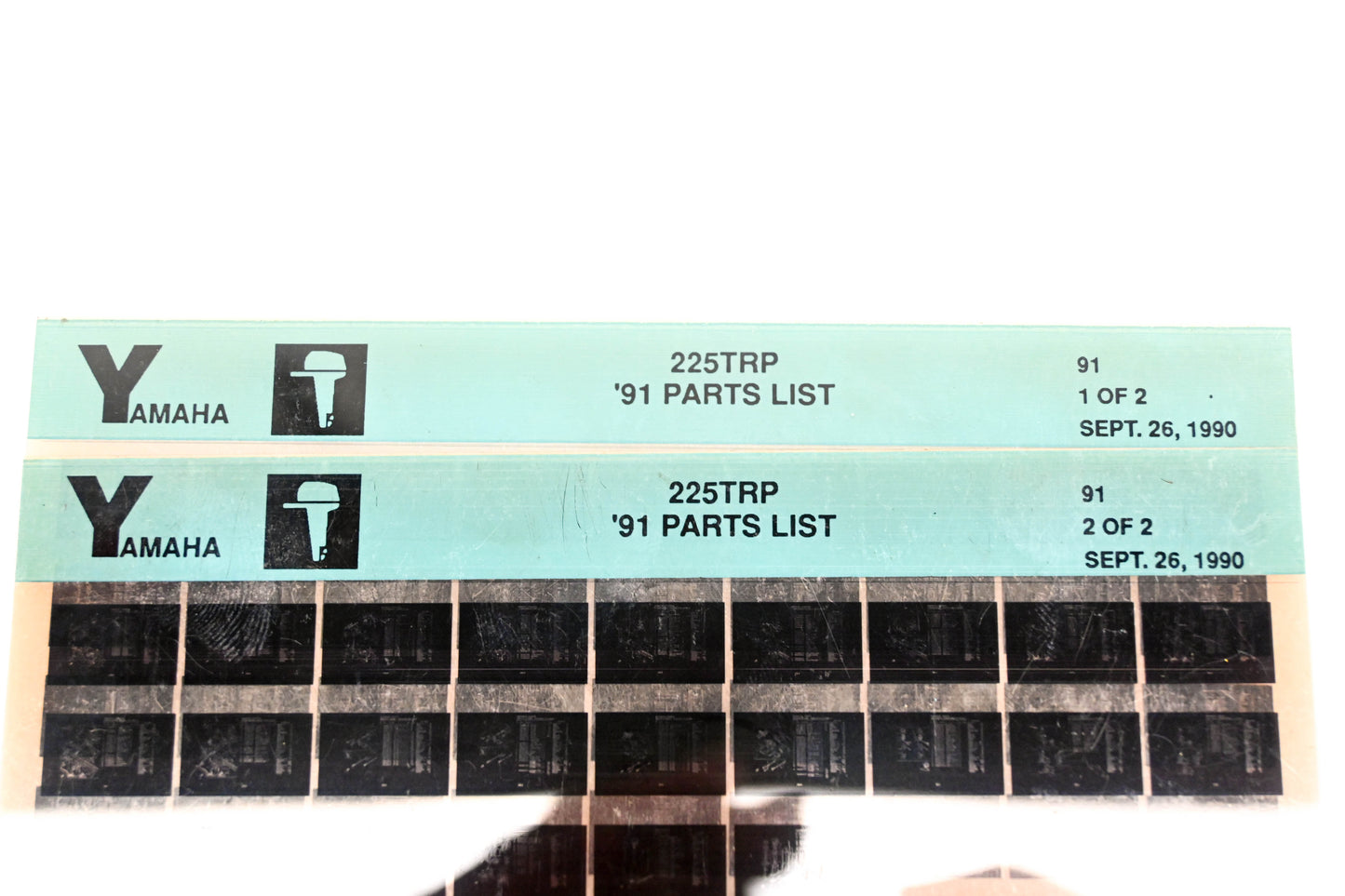 OEM Yamaha LB024-14 1991 225TRP Parts List Microfiche