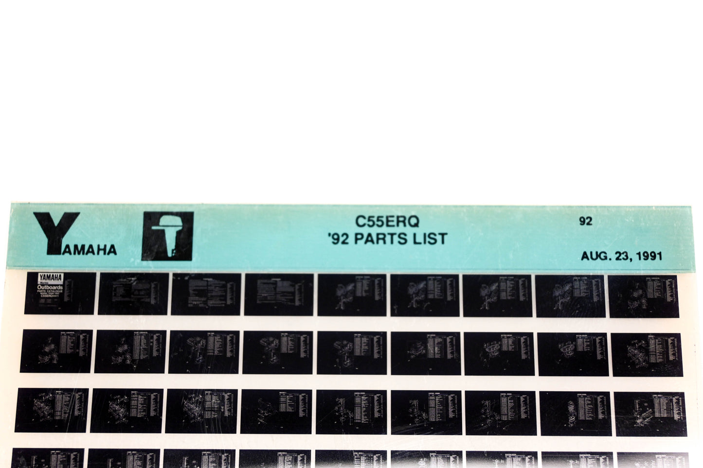 OEM Yamaha LB024-52 1992 C55ERQ Parts List Microfiche