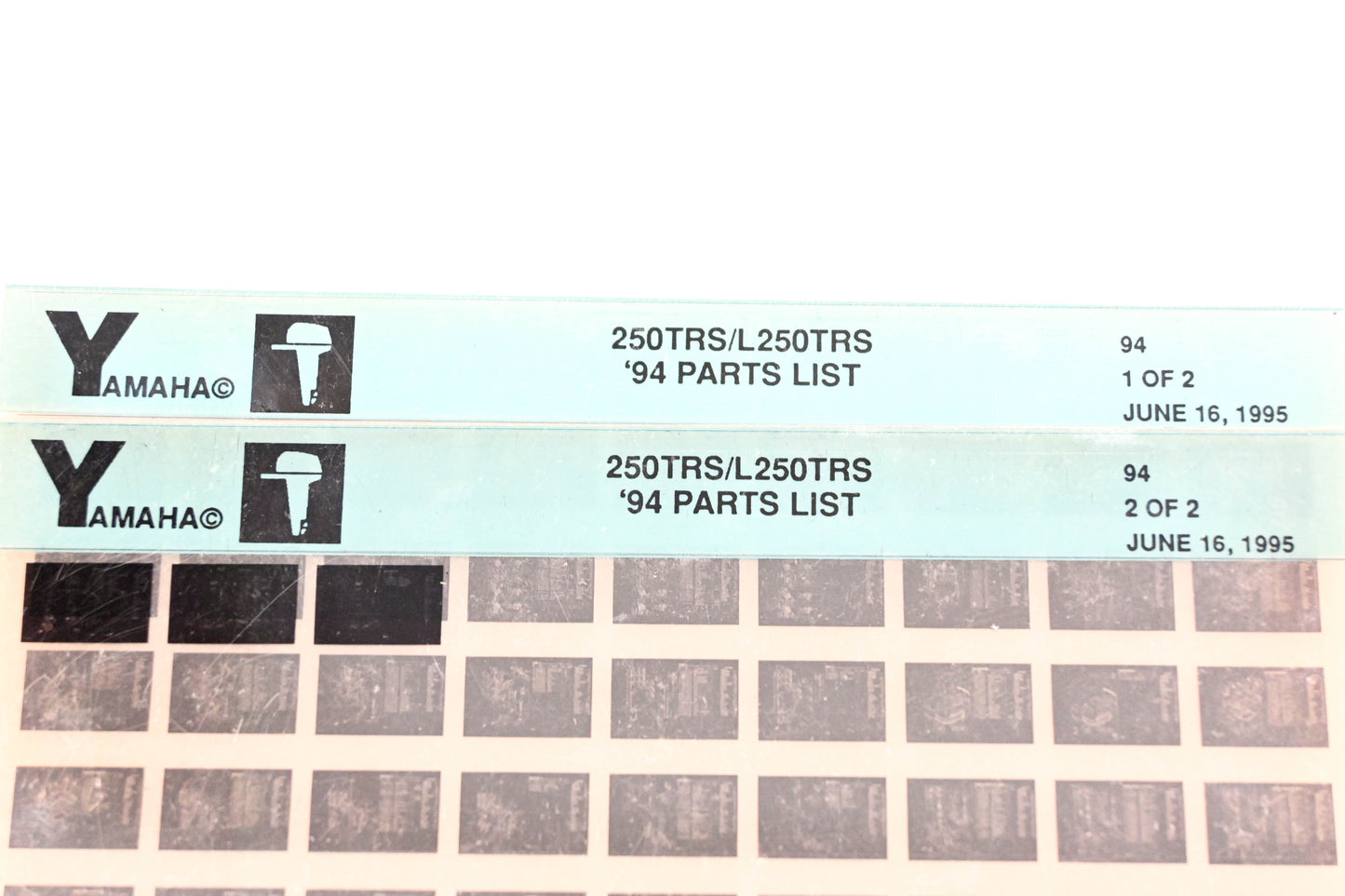 OEM Yamaha YN005-51 1994 250TRS/L250TRS Parts List Microfiche Lot