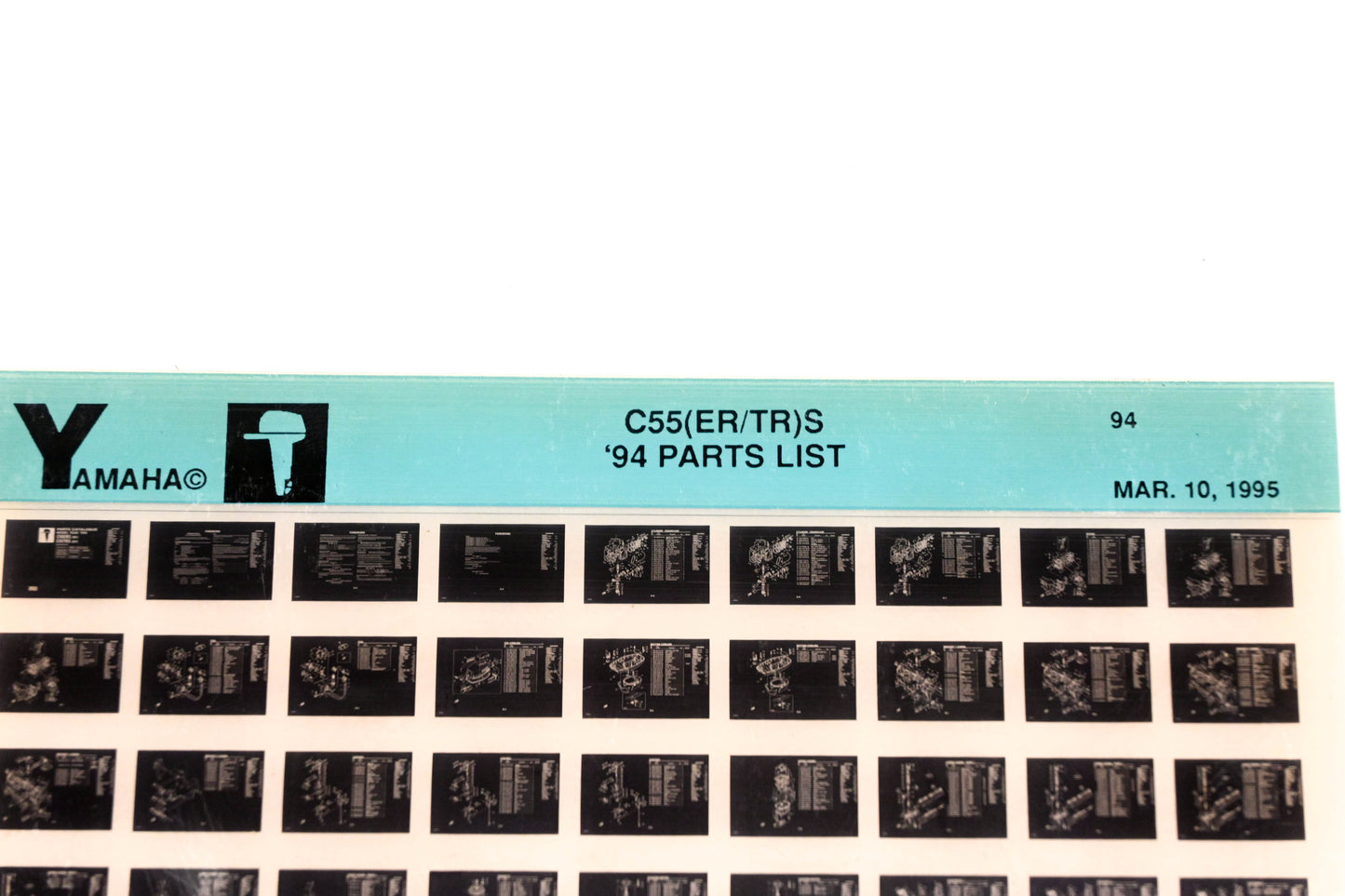 OEM Yamaha YN005-74 1994 C55(ER/TR)S Parts List Microfiche