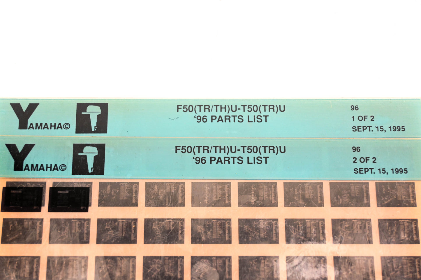 OEM Yamaha YN021-48 1996 F50(TR/TH)U-T50(TR)U Parts List Microfiche Lot