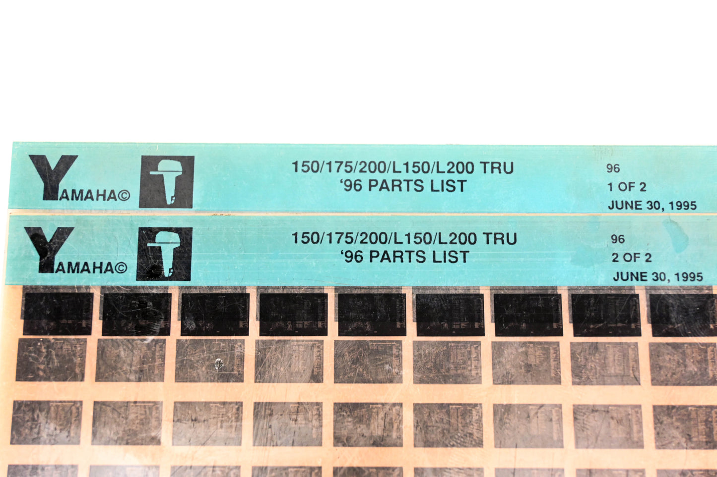 OEM Yamaha YN021-49 1996 150/175/200/L150/L200 TRU Parts List Microfiche Lot