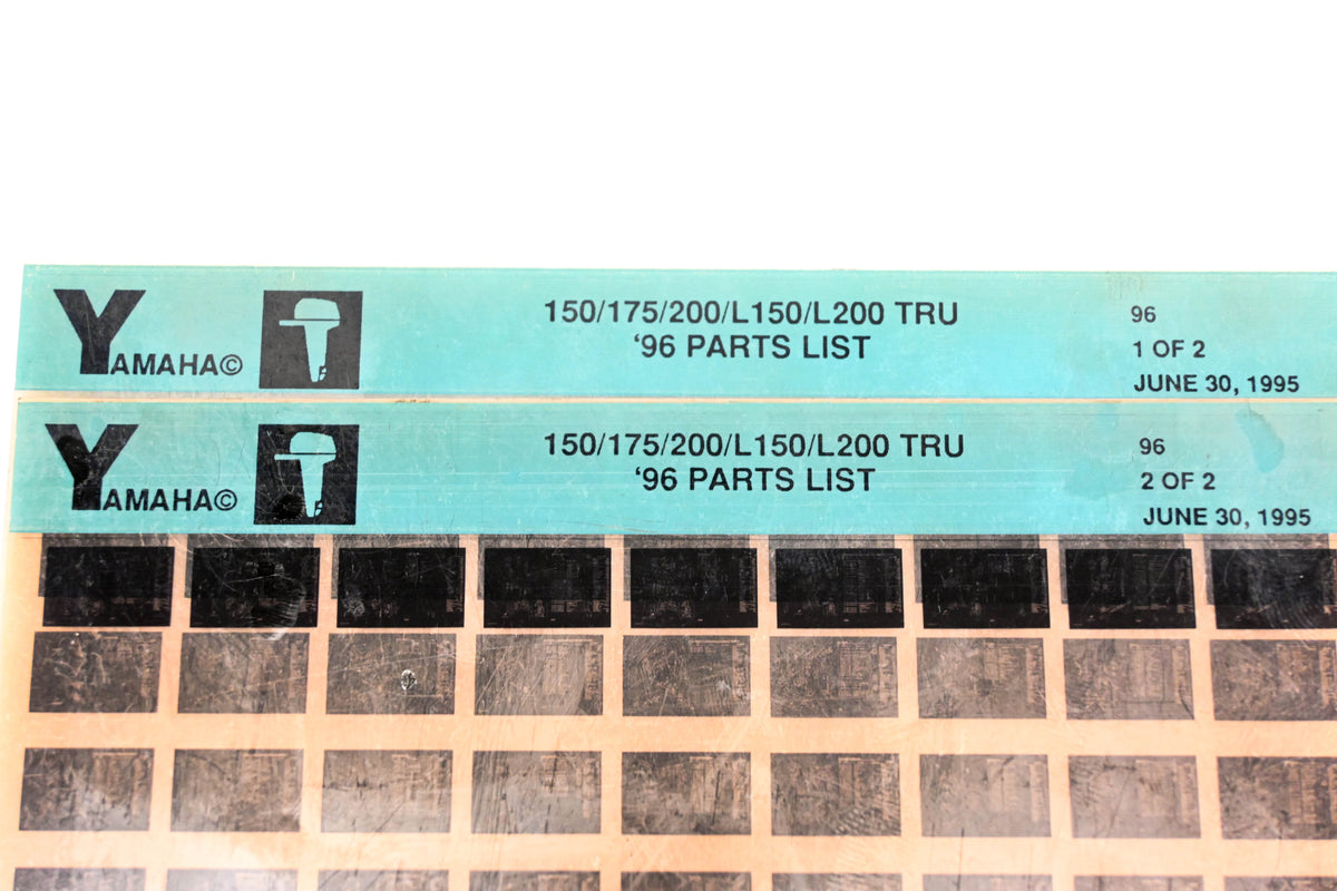 OEM Yamaha YN021-49 1996 150/175/200/L150/L200 TRU Parts List Microfiche Lot