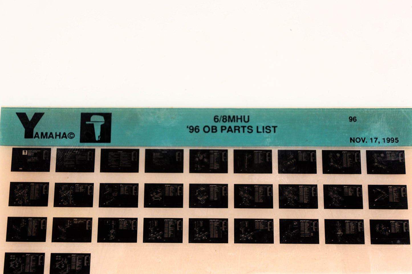 OEM Yamaha YN021-54 1996 6/8MHU Outboard Parts List Microfiche