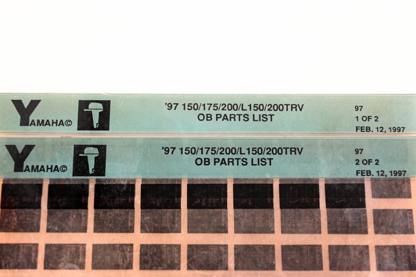 OEM Yamaha YN008-45 1997 150/175/200/L150/200TRV Outboard Parts List Microfiche Lot