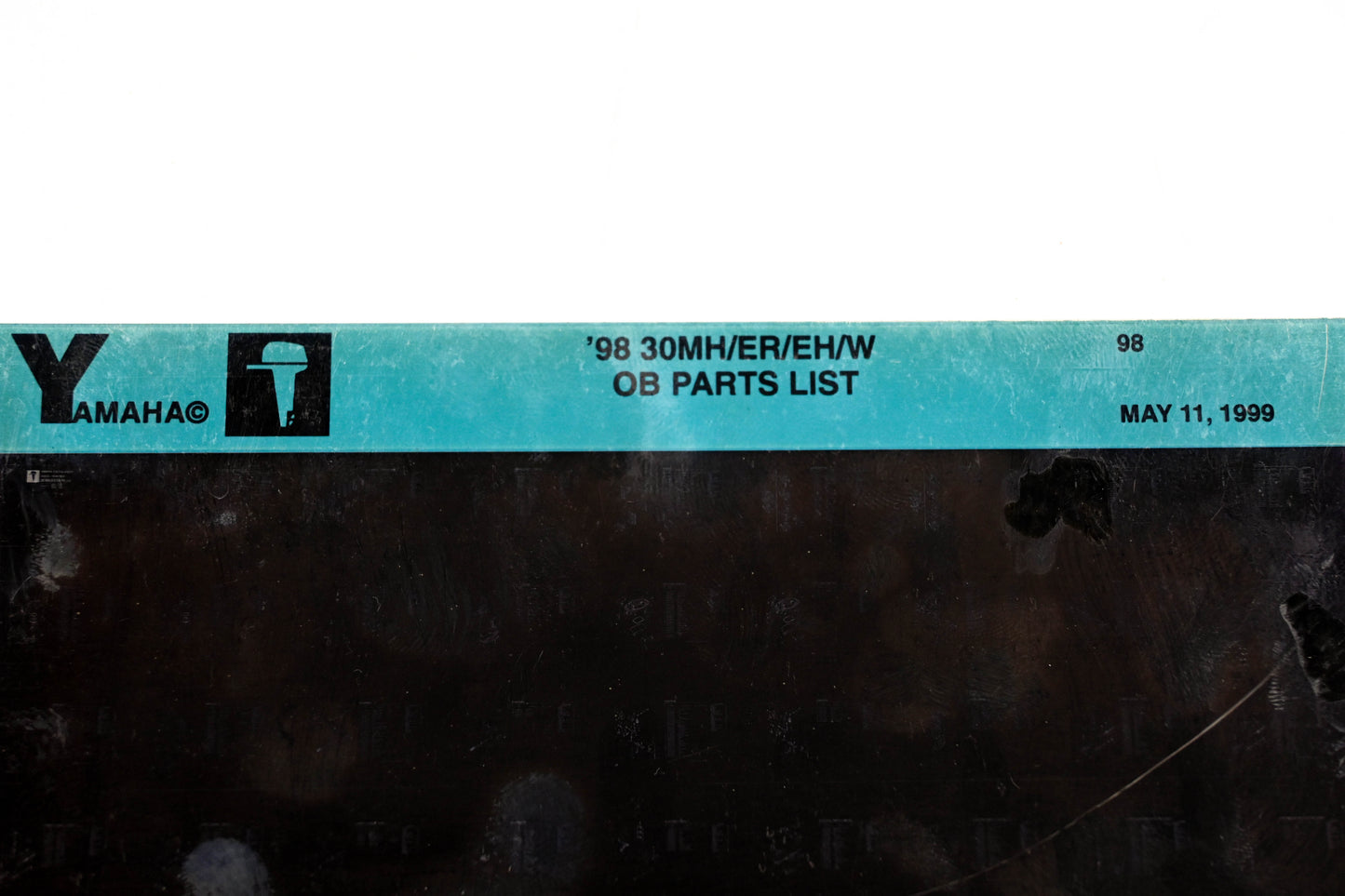 OEM Yamaha YN020-31 1998 30MH/ER/EH/W Outboard Parts List Microfiche