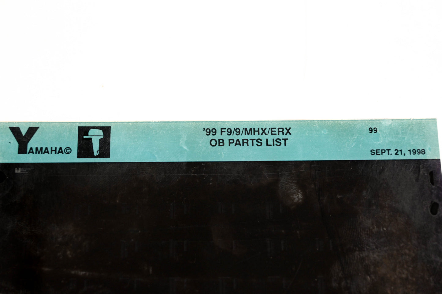 OEM Yamaha YN020-69 1999 F9/9/MHX/ERX Outboard Parts List Microfiche