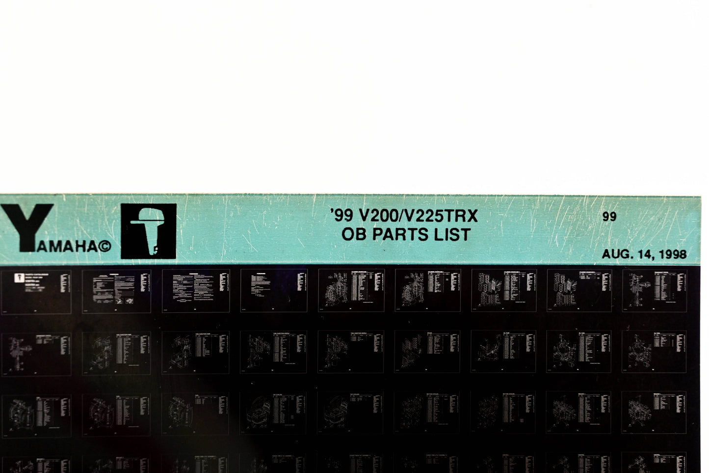 OEM Yamaha YR009-24 1999 V200/V225TRX Outboard Parts List Microfiche