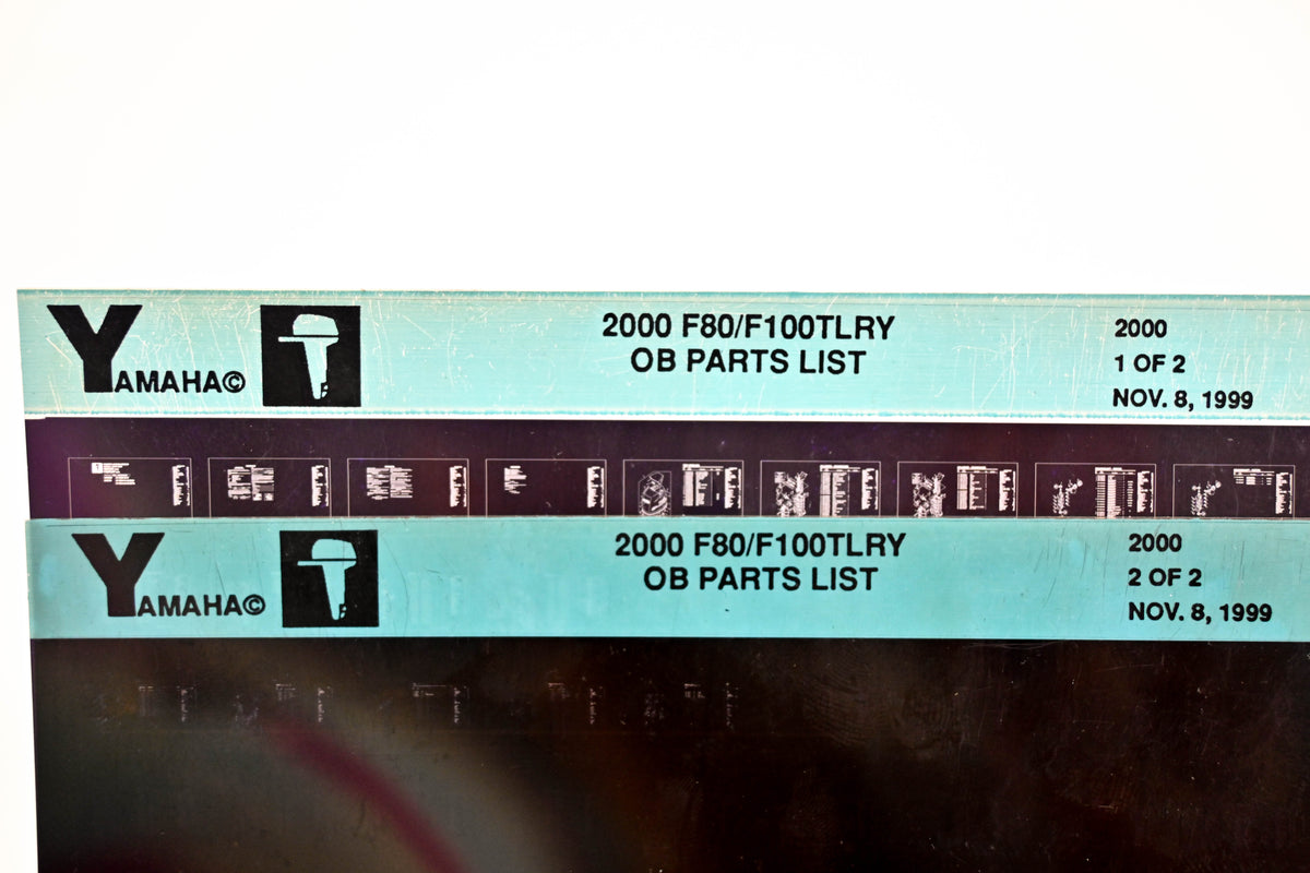 OEM Yamaha YR009-29 2000 F80/F100TLRY Outboard Parts List Microfiche Lot