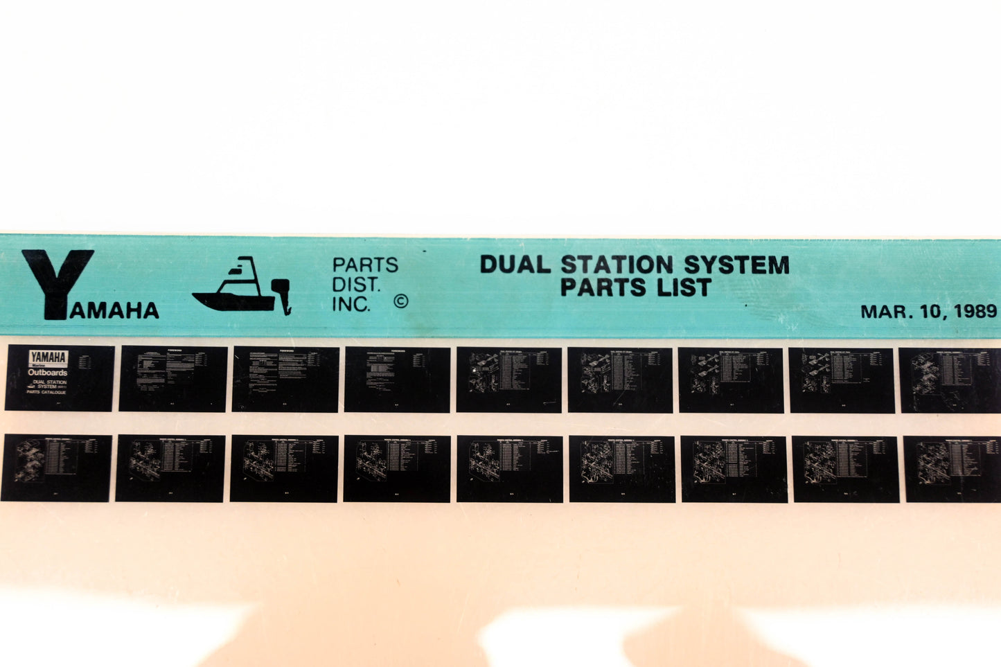 OEM Yamaha XM005-42 1989 Dual Station System Parts List Microfiche