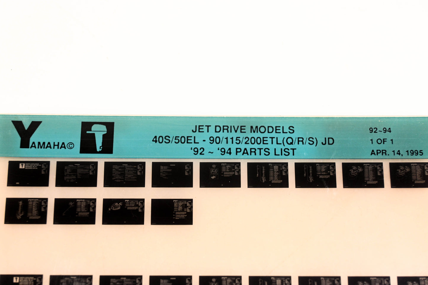 OEM Yamaha XM005-46 1992-94 Jet Drive 40S/50EL-90/115/200ETL(Q/R/S)JD Parts Microfiche