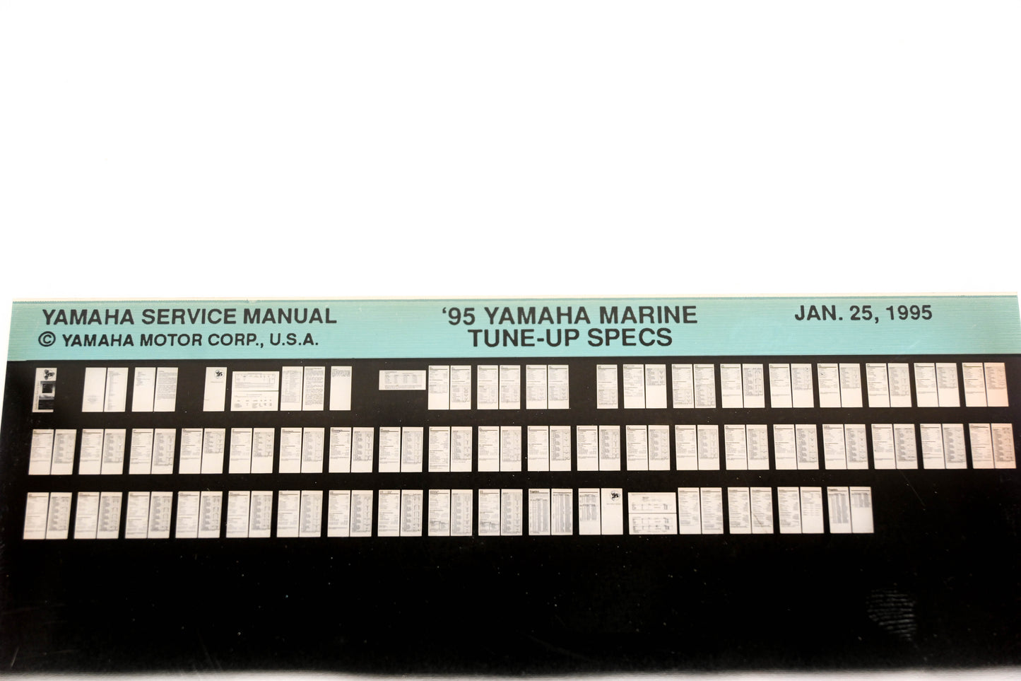 OEM Yamaha XM005-53 1995 Marine Tune-Up Specifications Manual Microfiche