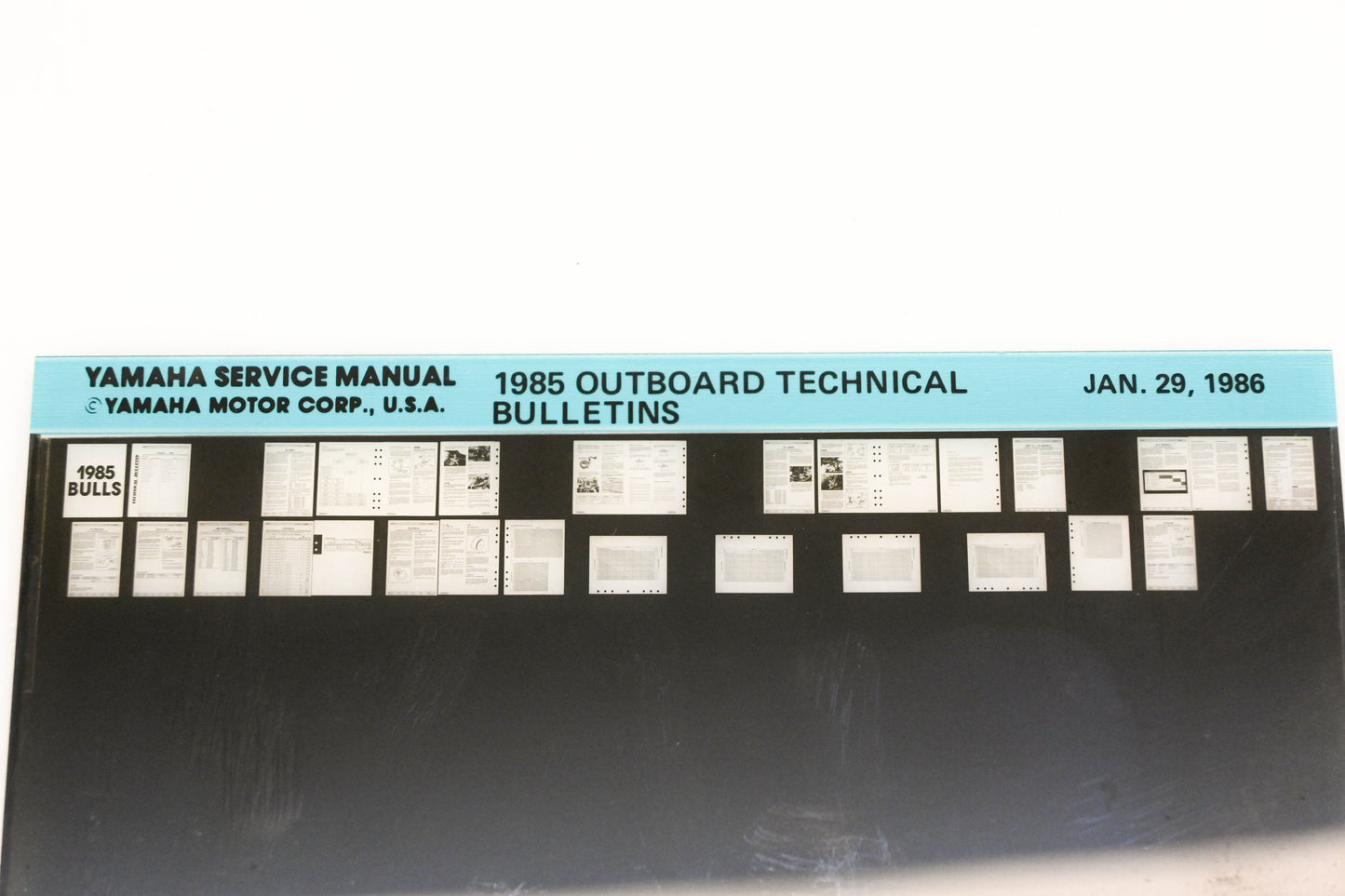 OEM Yamaha XM005-56 1985 Outboard Technical Bulletins Manual Microfiche