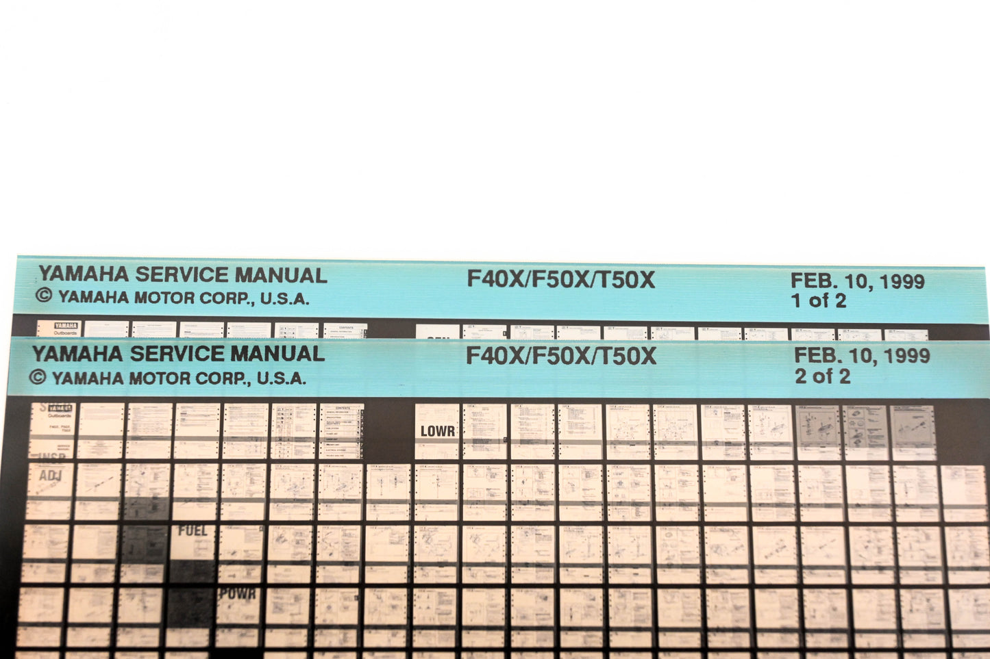 OEM Yamaha XM005-74 1999 F0X/F50X/T50X Service Manual Microfiche Lot