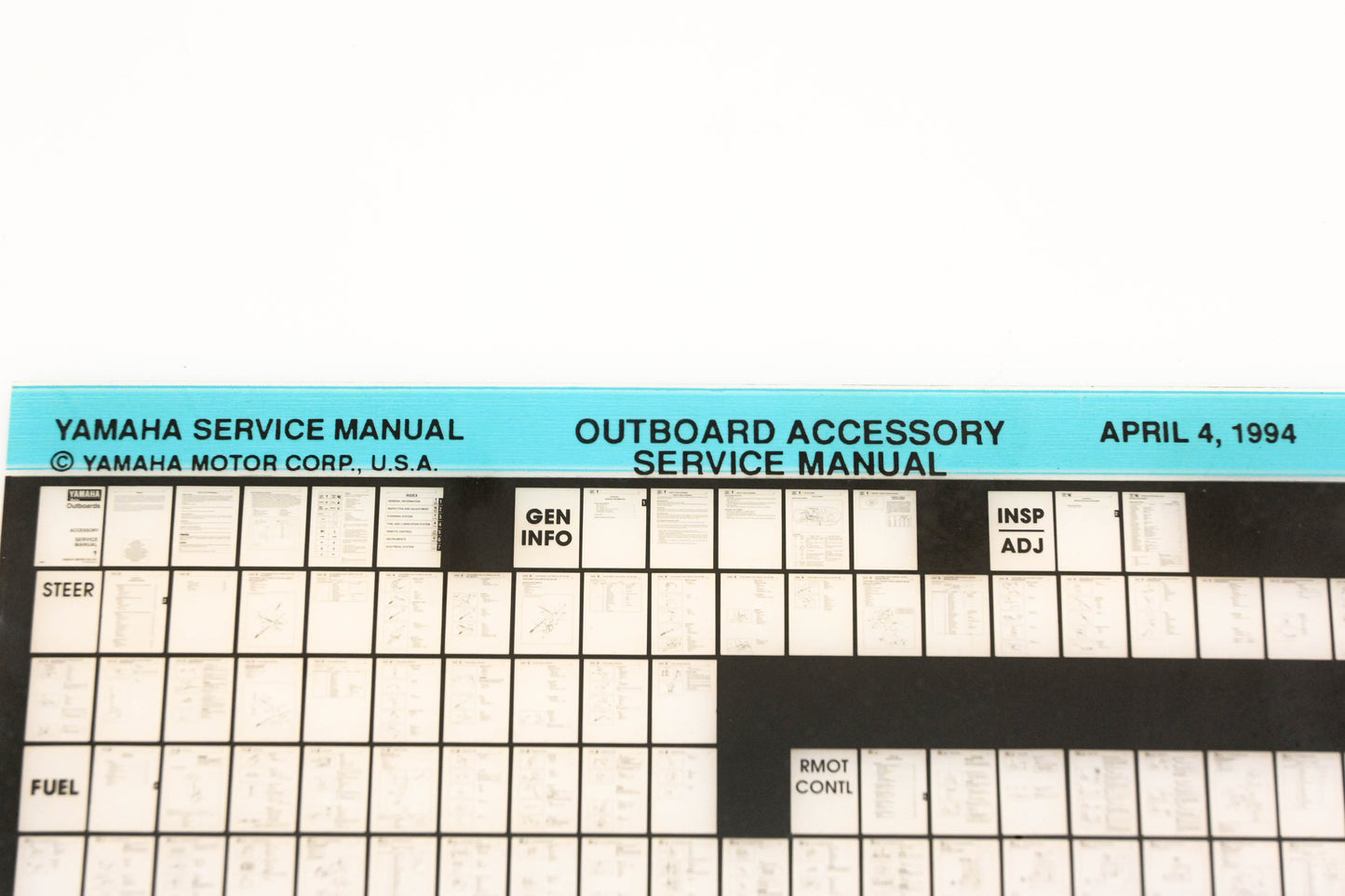 OEM Yamaha XM005-80 1994 Outboard Accessory Service Manual Microfiche