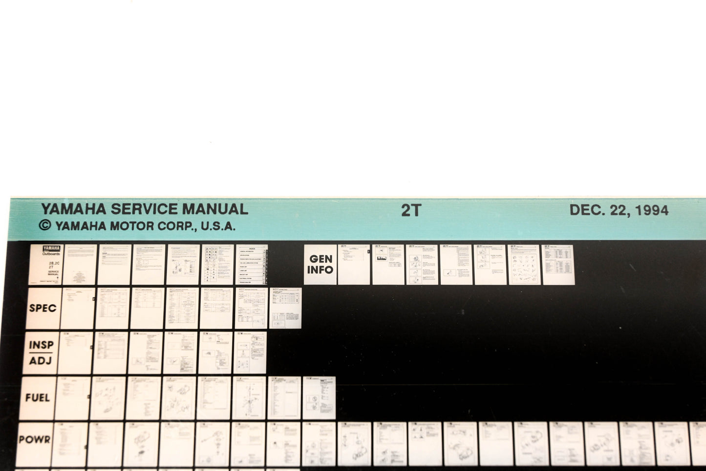 OEM Yamaha XM005-95 1994 2T Service Manual Microfiche
