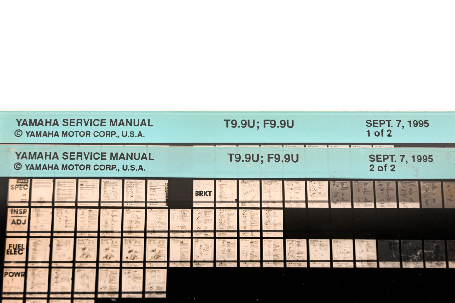 OEM Yamaha XM006-44 1995 T9.9U, F9.9U Service Manual Microfiche Lot