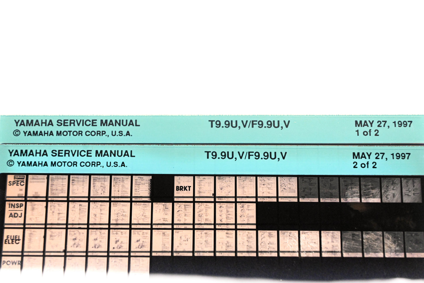 OEM Yamaha XM006-45 1997 T9.9U, V/F9.9U, V Service Manual Microfiche Lot