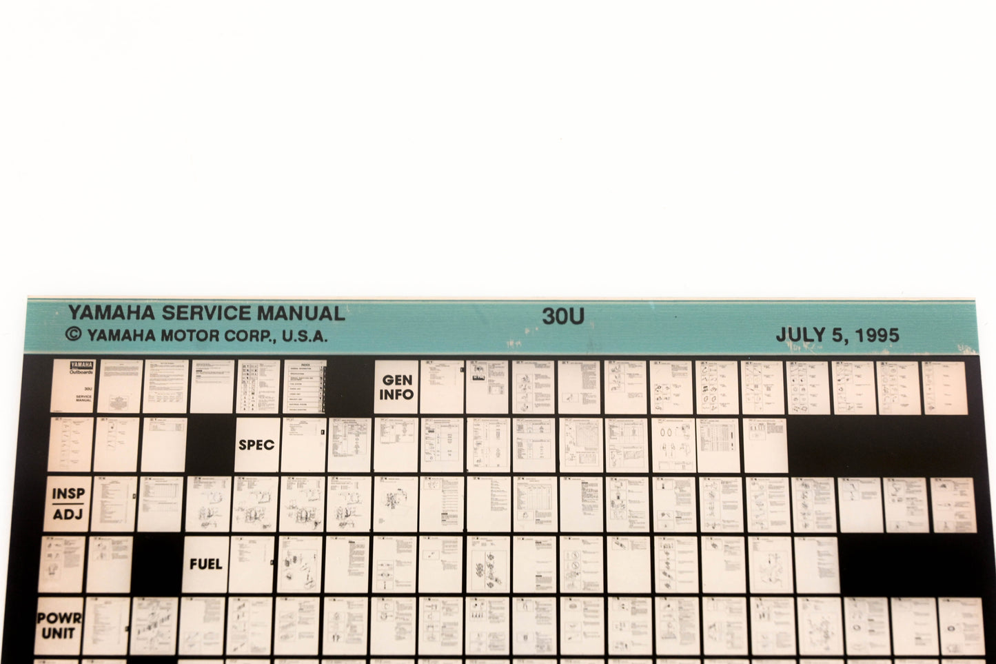OEM Yamaha XM006-59 1995 30U Service Manual Microfiche