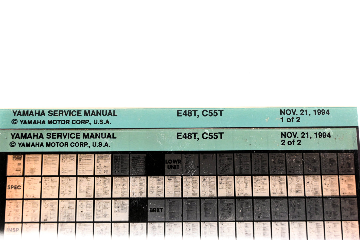 OEM Yamaha XM006-91 1994 E48T, C55T Service Manual Microfiche Lot