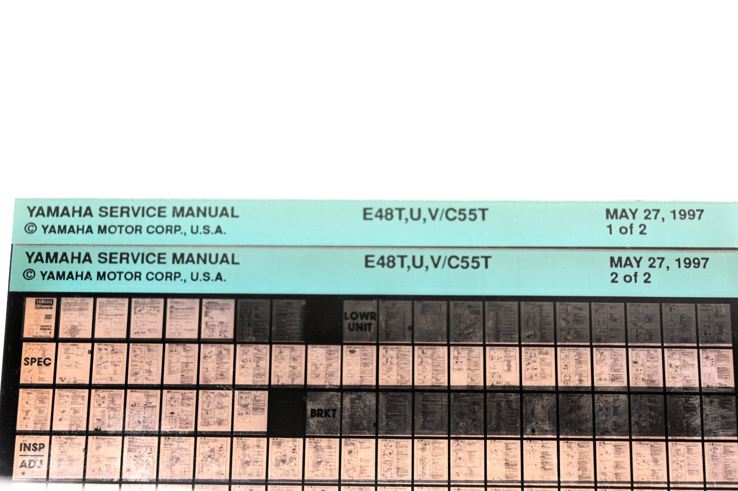 OEM Yamaha XM006-94 1997 E48T,U,V/C55T Service Manual Microfiche Lot