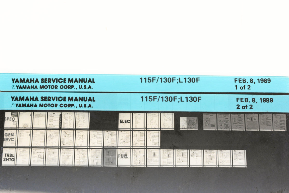 OEM Yamaha XM007-35 115F/130F,L130F Service Manual Microfiche Lot