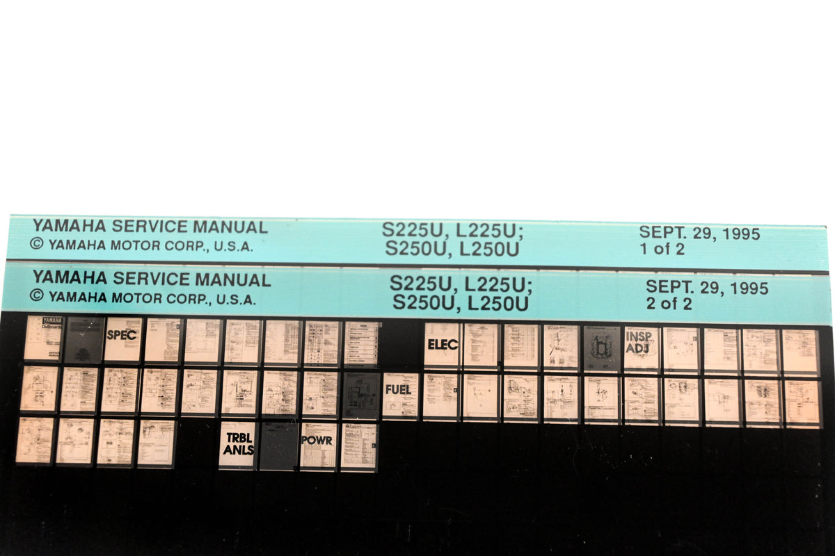 OEM Yamaha XM007-47 1995 S225U, L225U, S250U, L250U Manual Microfiche Lot