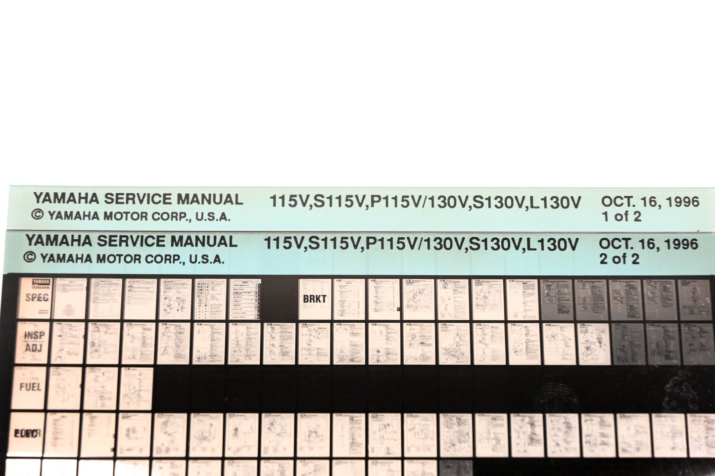 OEM Yamaha XM007-89 1996 115V,S115V,P115V/130V,S130V,L130V Manual Lot