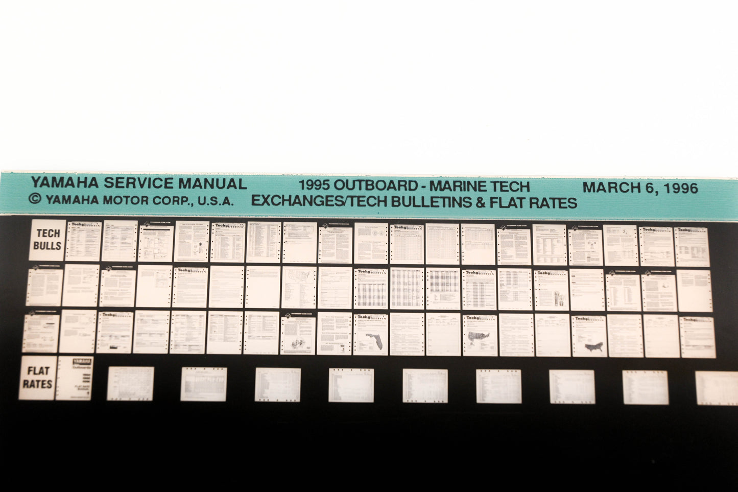 OEM Yamaha XM008-23 1995 Outboard Tech Exchanges, Bulletins & Flat Rate Microfiche