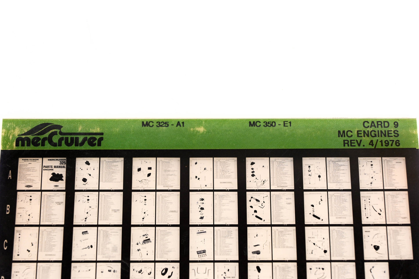Mercruiser XM008-46 MC Engines 325-A1, 350-E1 Card 8 Microfiche