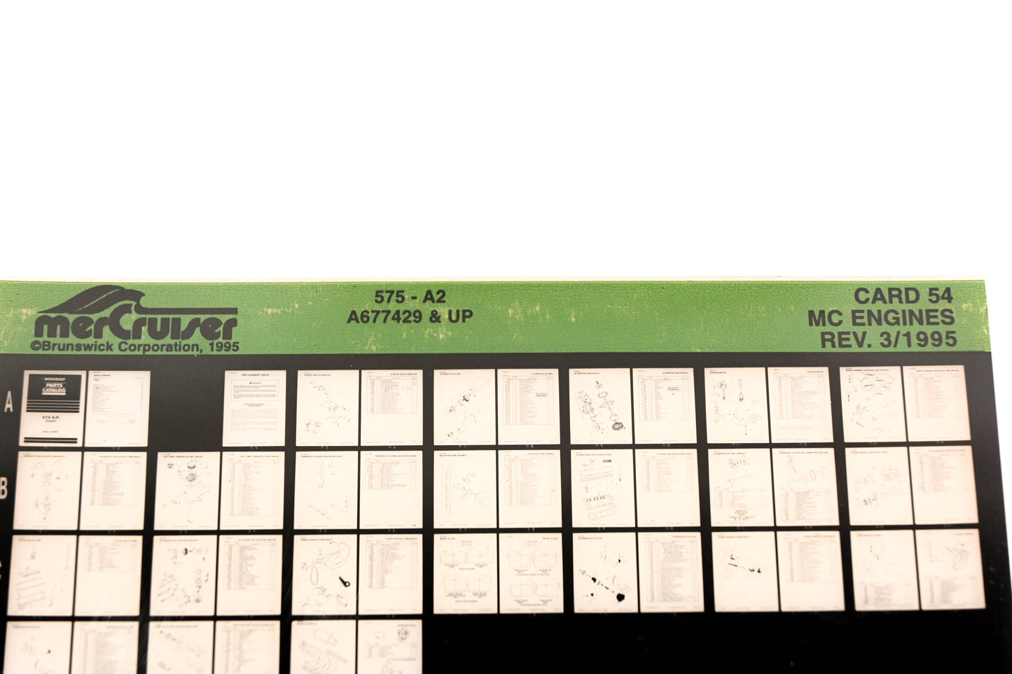 Mercruiser XM011-62 MC Engines 575-A2 A677429+ Card 54 Microfiche