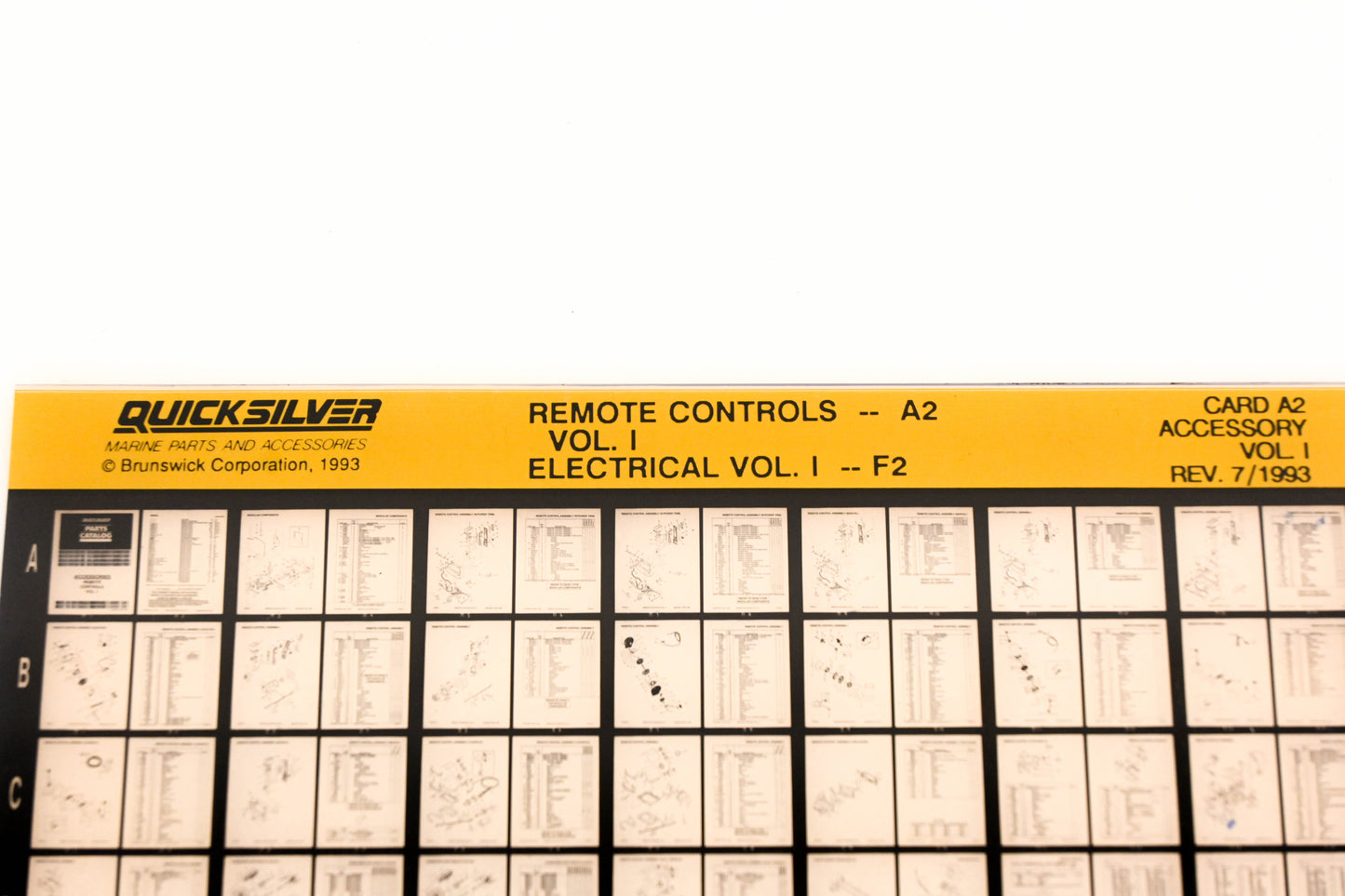 Quicksilver XM020-61 Remote Controls Vol.1 Electrical Vol.1 Card A2 Microfiche