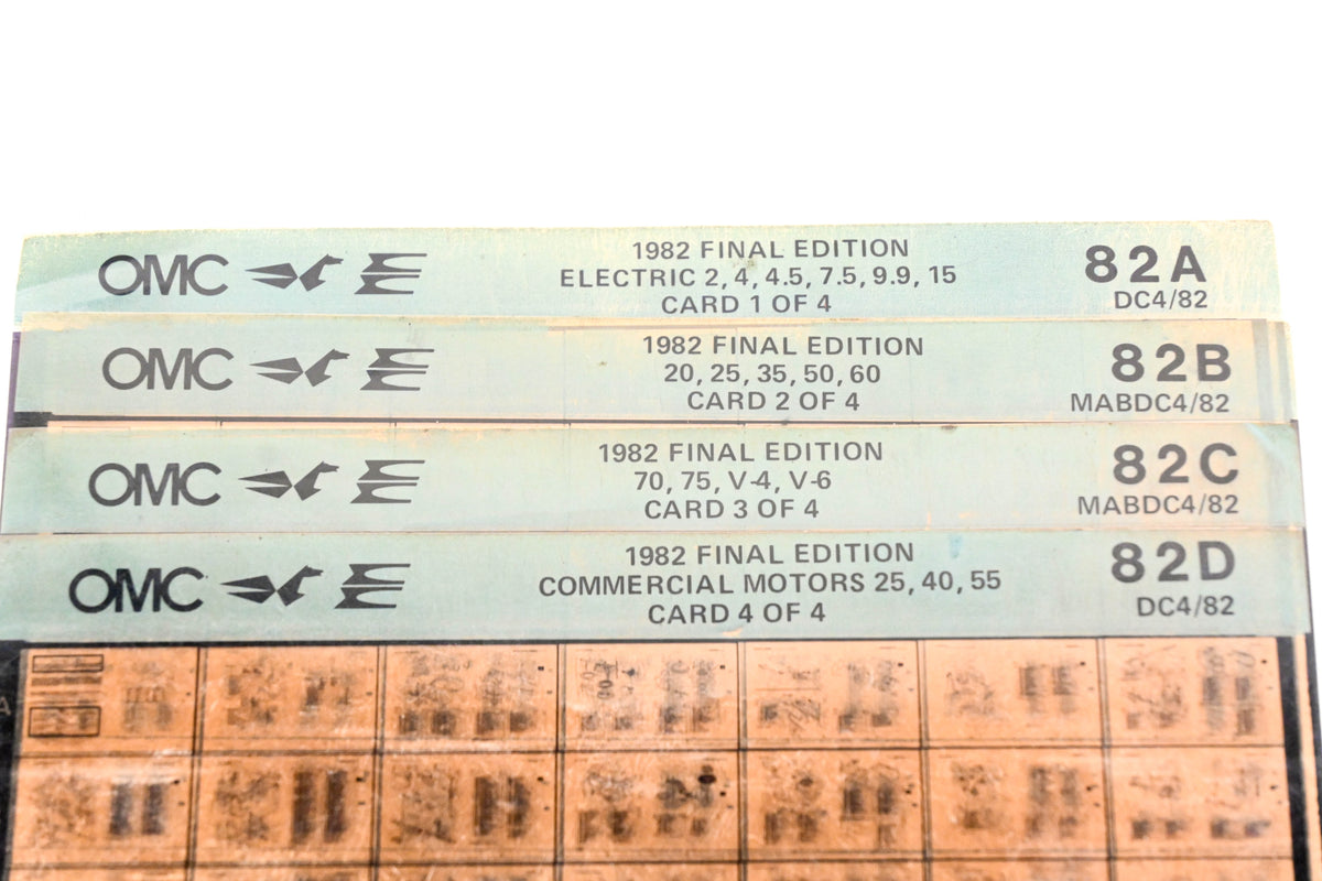 OMC XM020-76 1982 Final Edition #82A - 83D Microfiche Lot