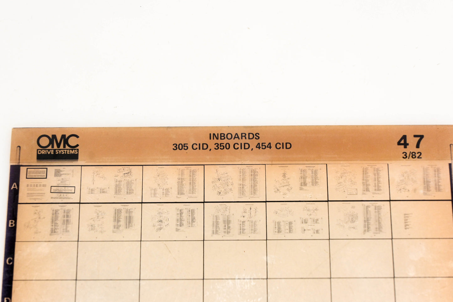 OMC XM020-99 Inboard 305/350/454 CID #47 Microfiche