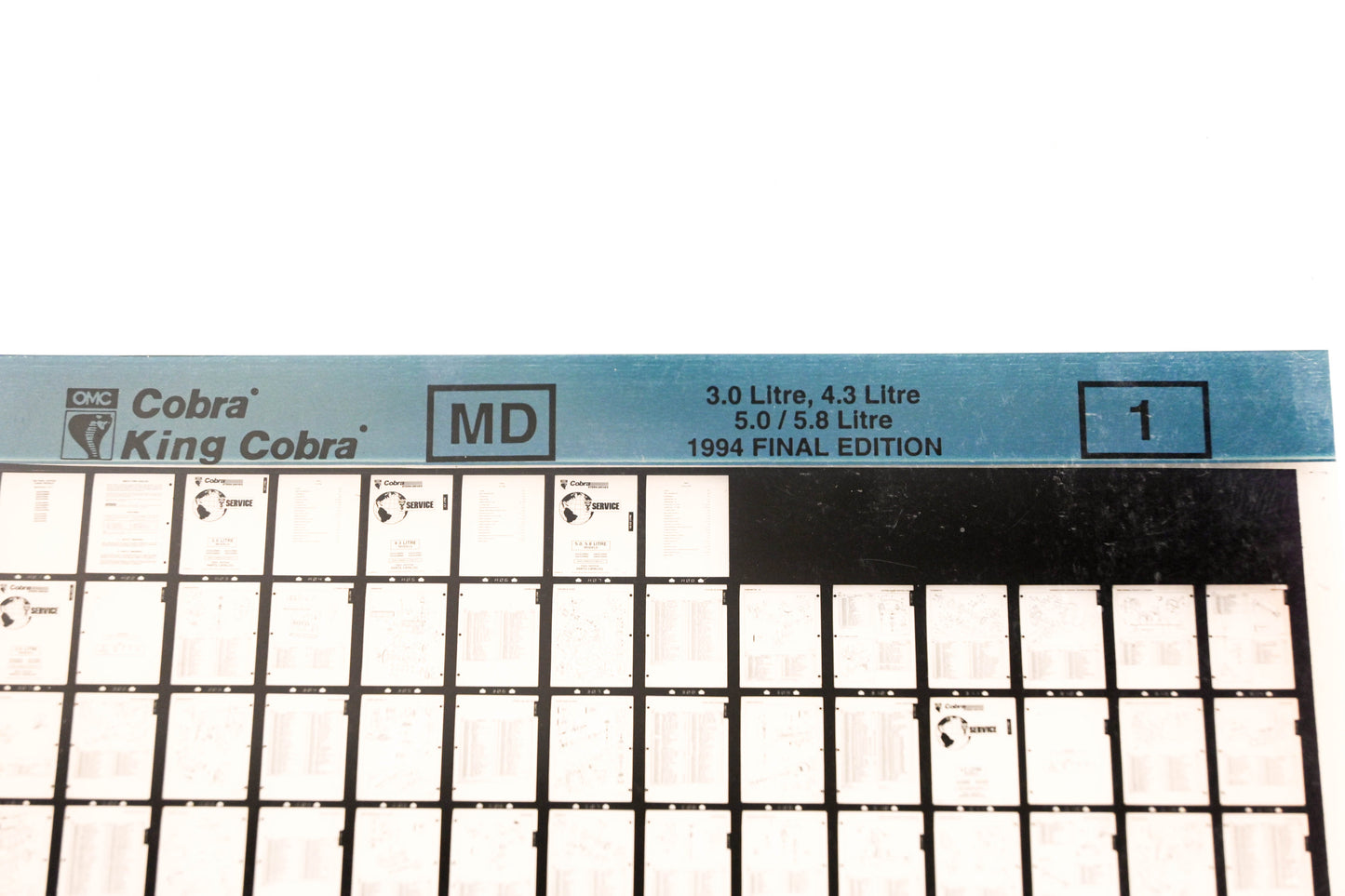 OMC XZA020-32 1994 King Cobra 3.0L, 4.3L 5.0/5.8L #1 Microfiche