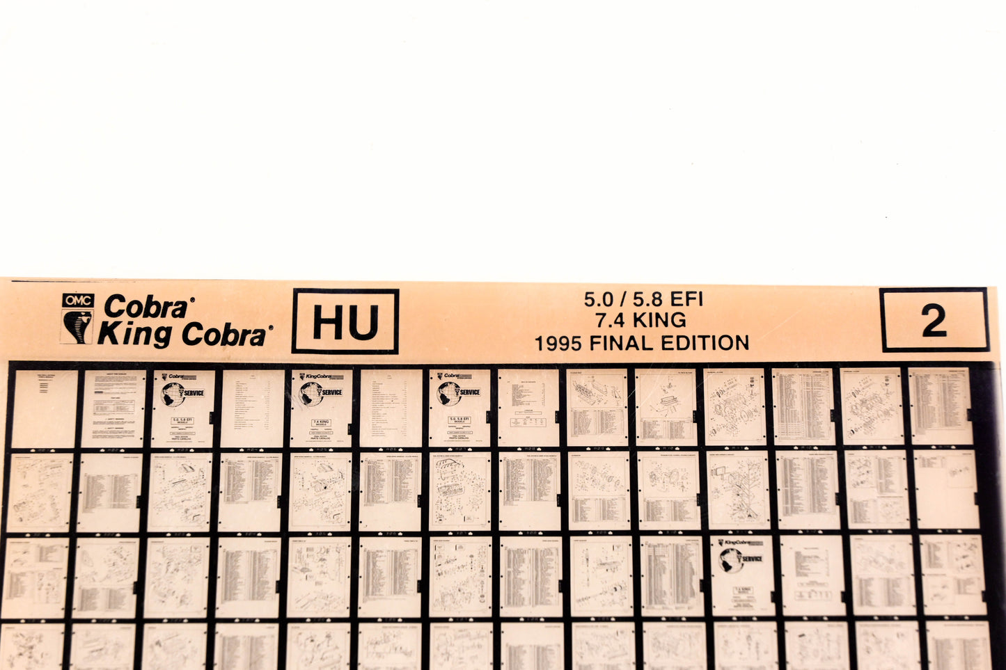 OMC XZA020-36 1995 Final Edition King cobra 5.0/5.8 EFI, 7.4 King #2 Microfiche