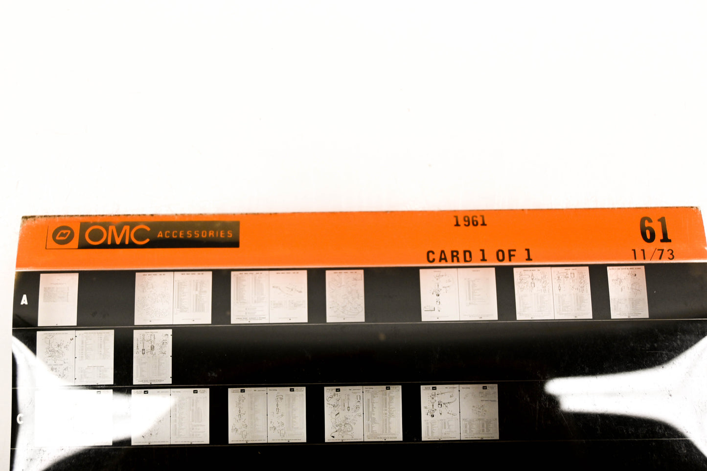 OMC XZA020-55 1961 Parts Catalog #61 Microfiche