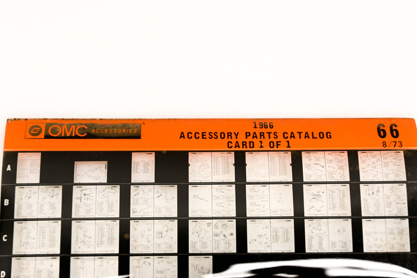 OMC XZA020-60 1966 Accessory Parts Catalog #66 Microfiche