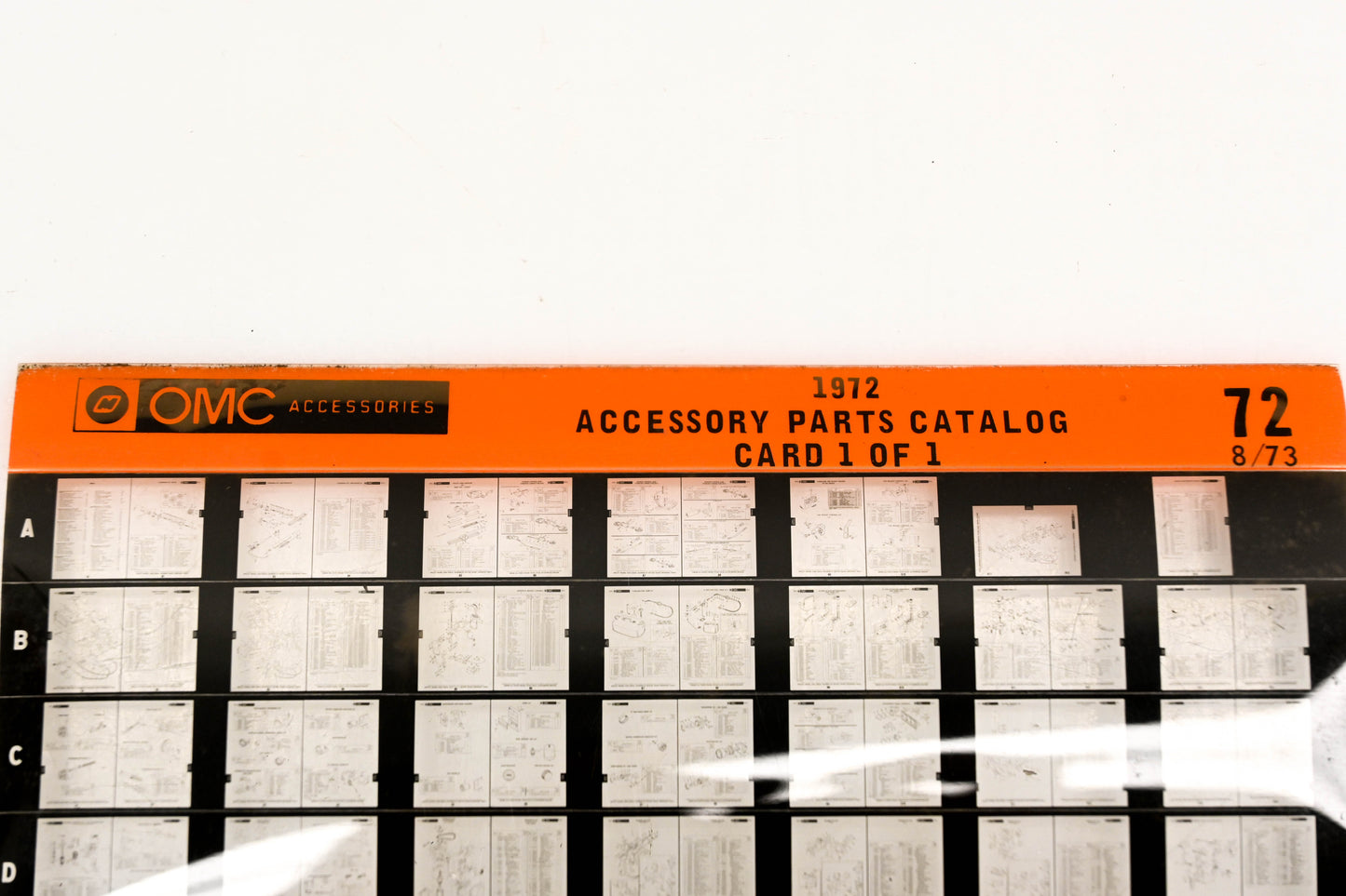 OMC XZA020-66 1972 Accessory Parts Catalog #72 Microfiche