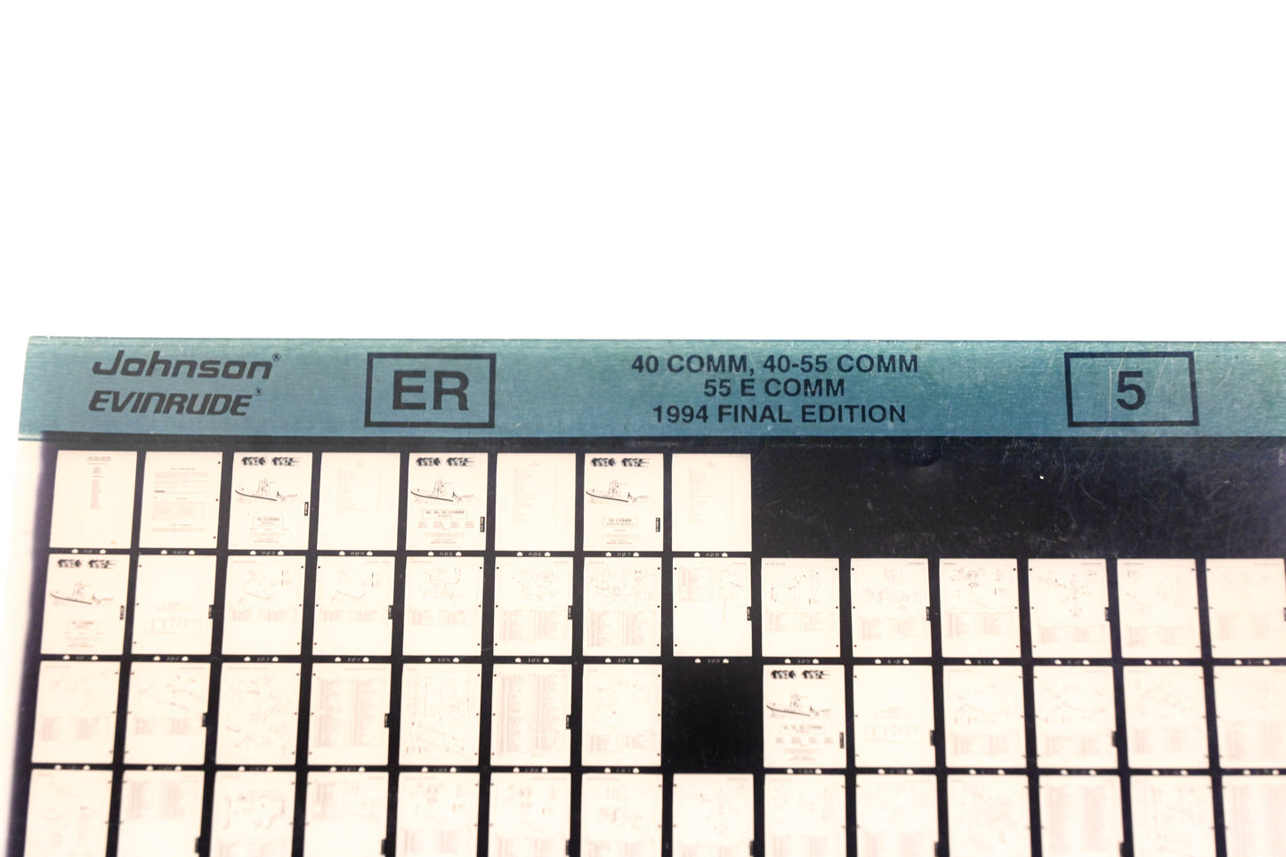 Johnson Evinrude XZA020-84 1994 Final Edition 40 Comm, 40-55 Comm, 55 E Comm #5 Microfiche