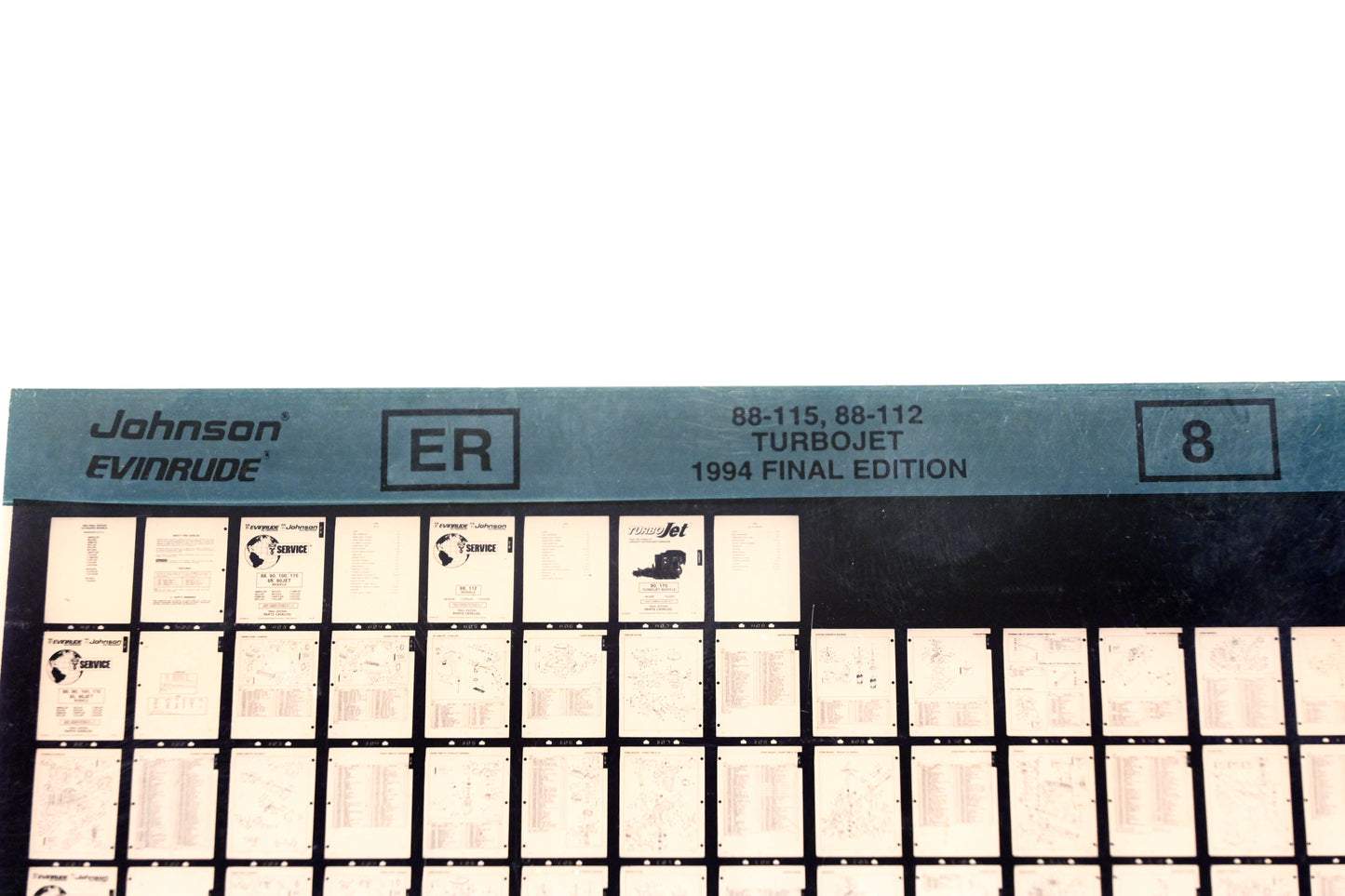 Johnson Evinrude XZA020-87 1994 Final Edition 88-115, 88-112 Turbojet #8 Microfiche