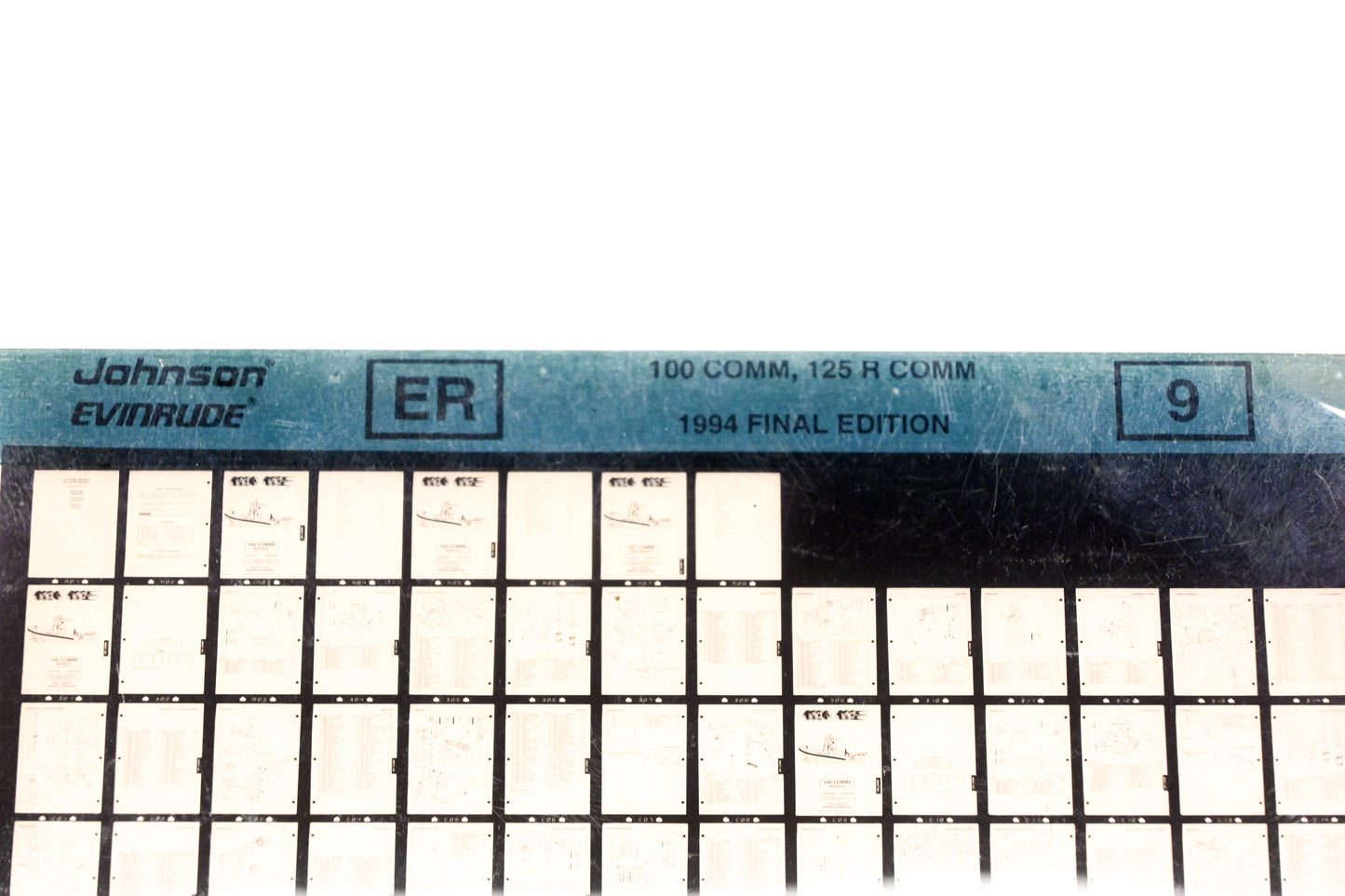Johnson Evinrude XZA020-88 1994 Final Edition 100 Comm, 125 Comm #9 Microfiche