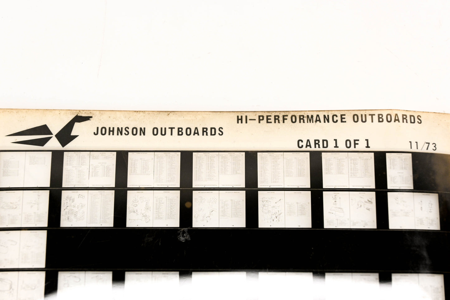 Johnson Evinrude XZA020-116 Hi-Performance Outboards 11/1973 Microfiche