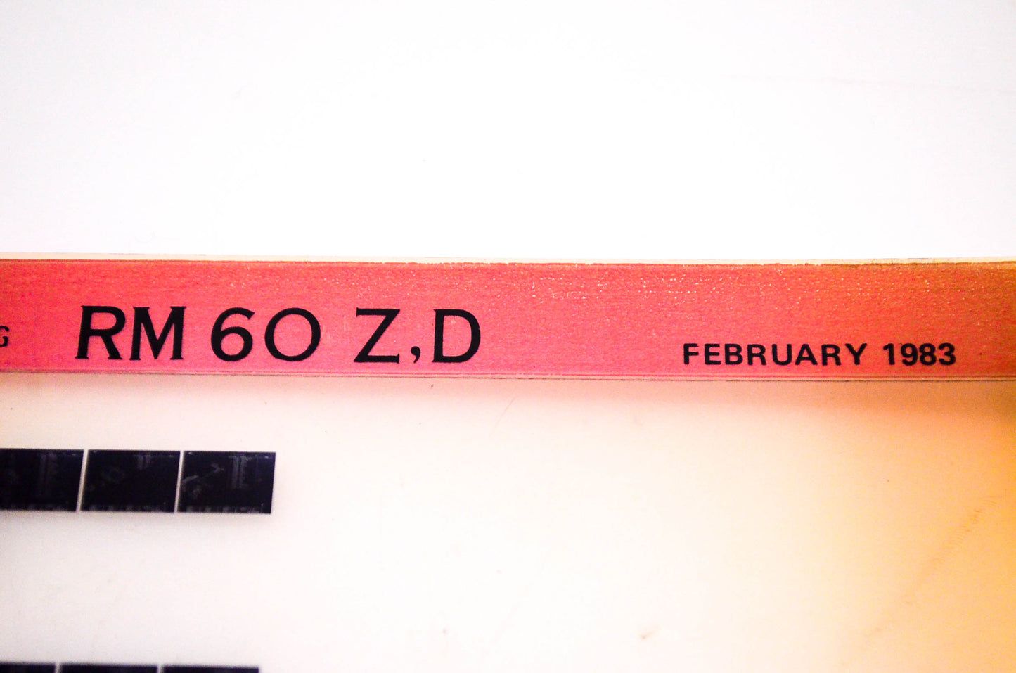 OEM Suzuki RM60 Z,D 1983/February Suzuki Parts Catalog RM60 Z,D Microfiche