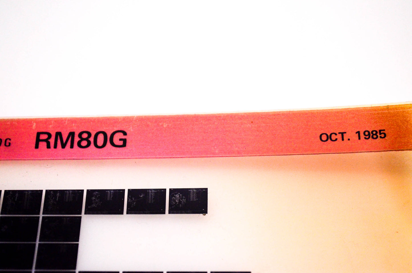 OEM Suzuki RM80G 1985/October Suzuki Parts Catalog RM80G Microfiche