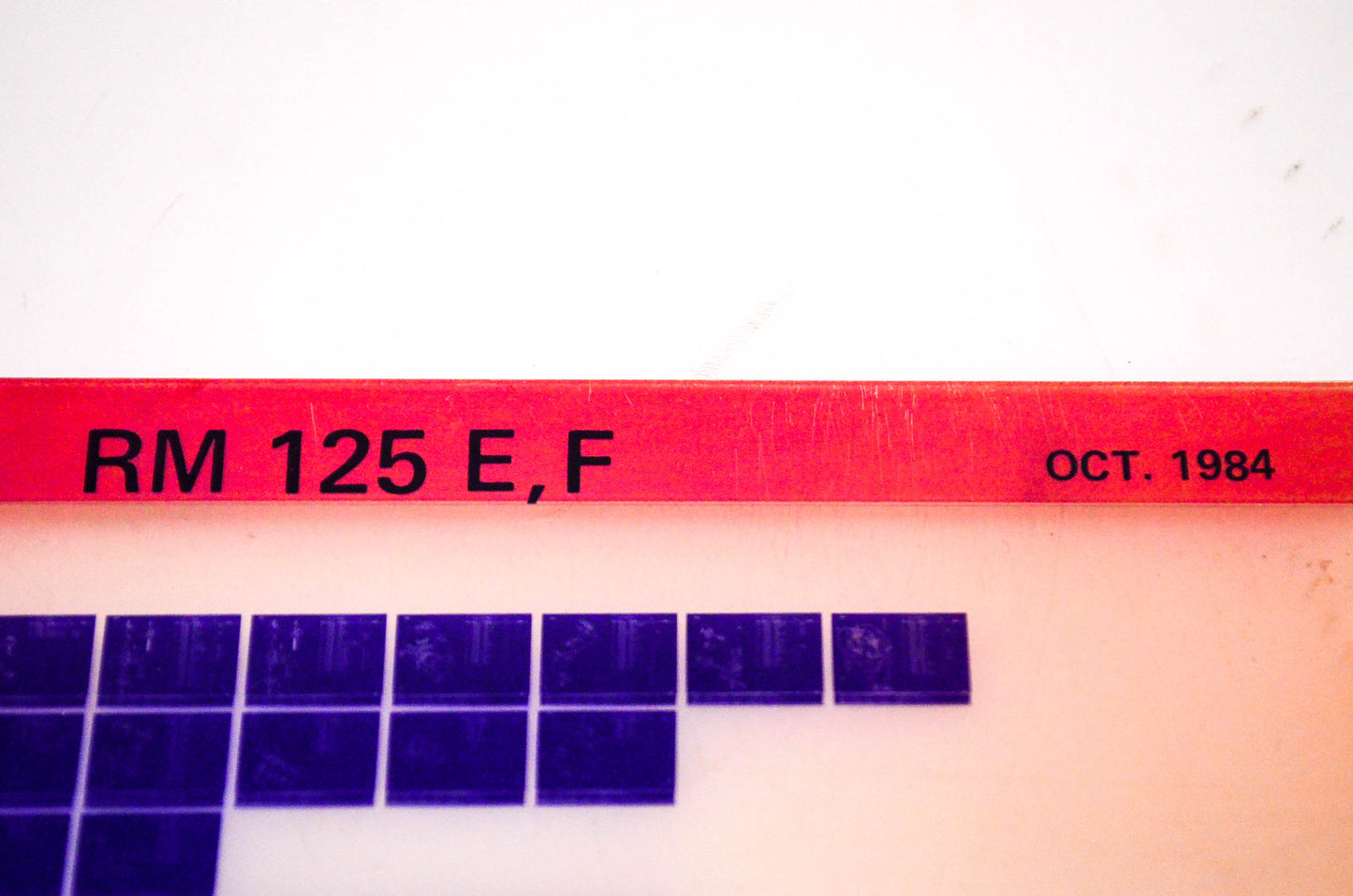 OEM Suzuki RM 125 E,F 1984/October Suzuki Parts Catalog RM 125 E,F Microfiche