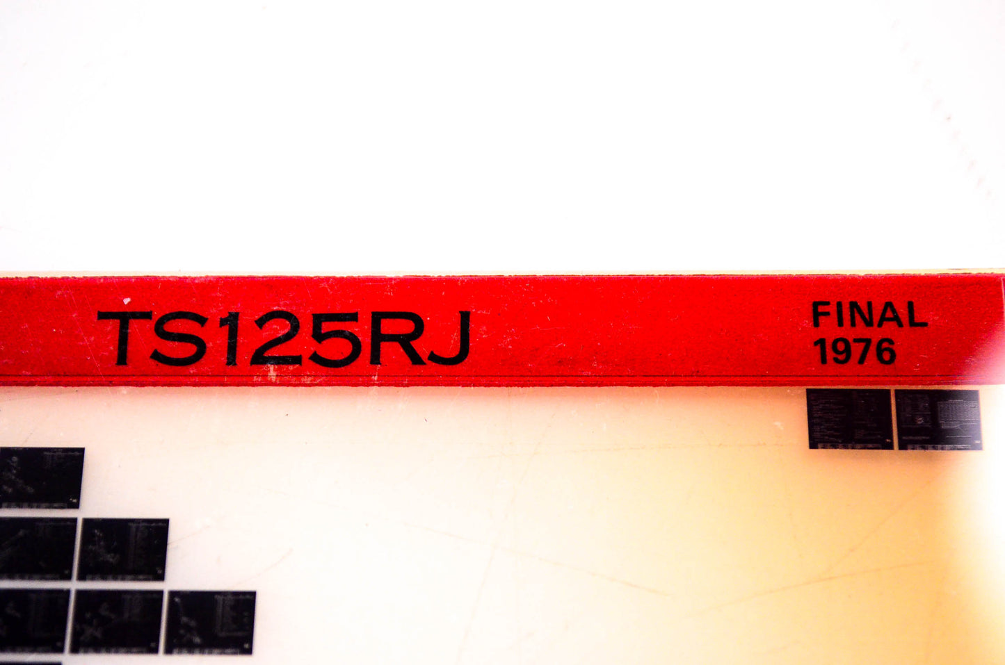 OEM Suzuki TS125RJ 1976 Suzuki TS125RJ Final Edition Microfiche